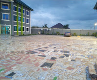 Courtyard view at dusk