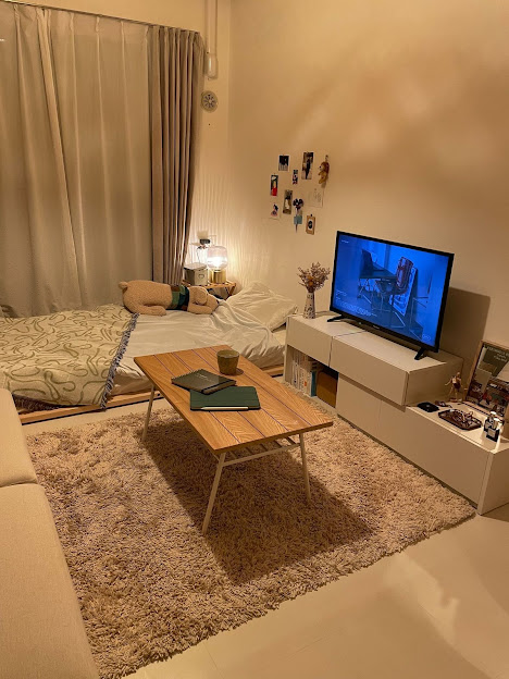 Comfortable hotel room interior
